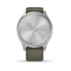 Reloj Garmin Vivomove Style, WW, Silver-Moss Green, Silicone  