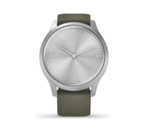 Reloj Garmin Vivomove Style, WW, Silver-Moss Green, Silicone  