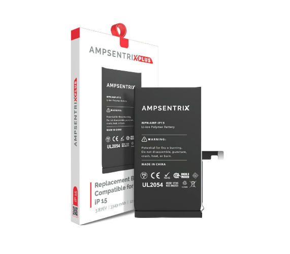 Bateria Iphone 15 Ampsentrix Plus Auto Programable