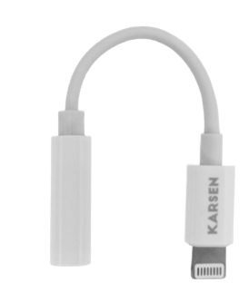 Adaptador Auriculares 3,5mm a Lightning Karsen