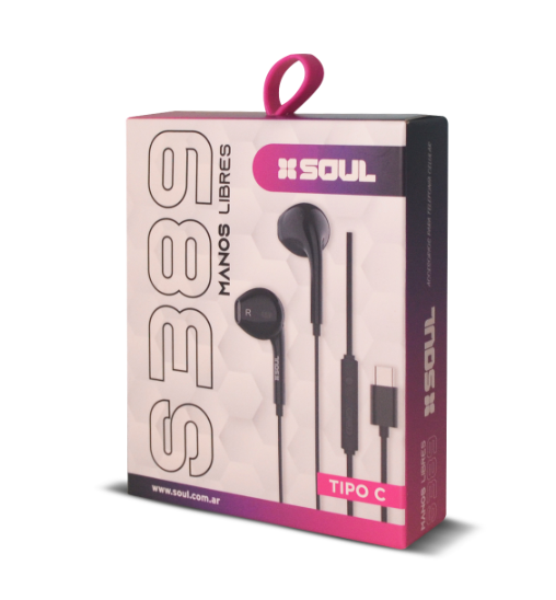 Auriculares Tipo C Soul S389 Negro